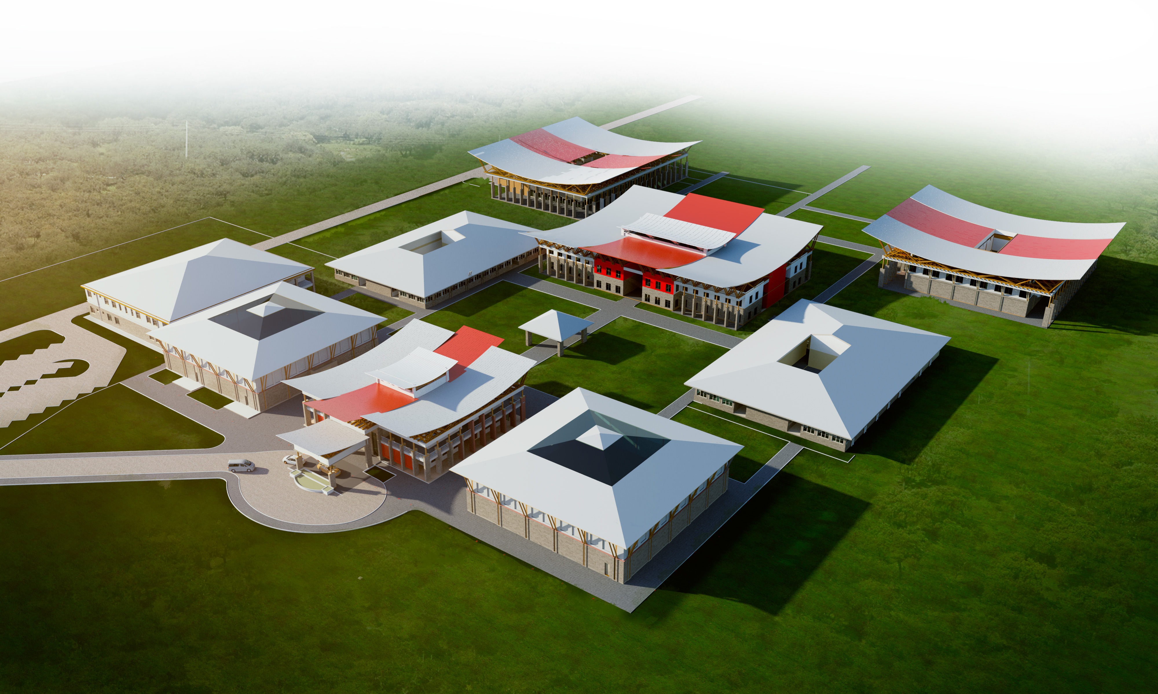 An Aerial View of the M-PESA Foundation Academy