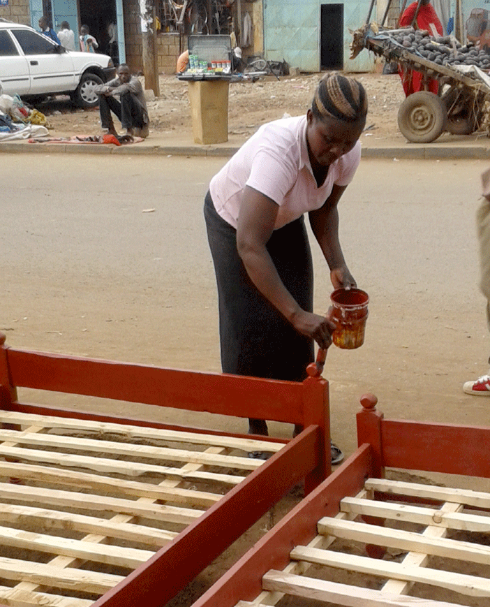 Mama Fundi hard at work.