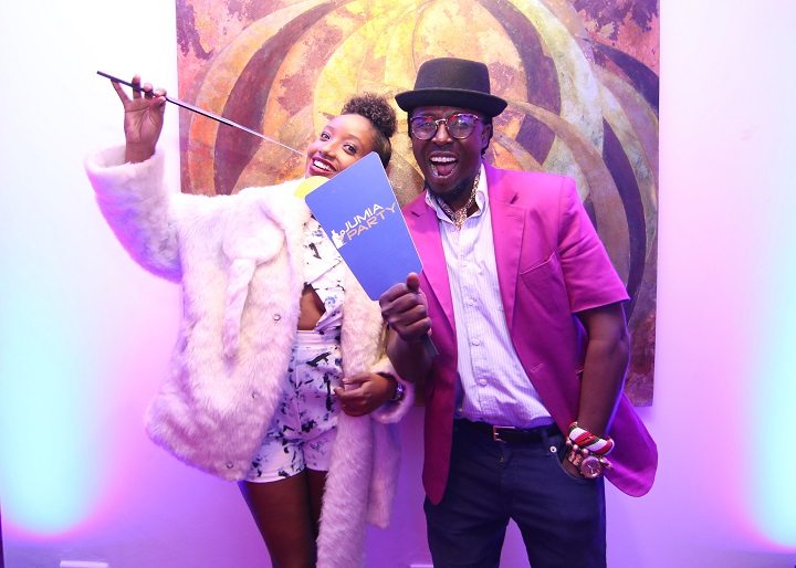 Anita Nderu Capital FM and Stylist Eddie Kirindo during the launch of the portal