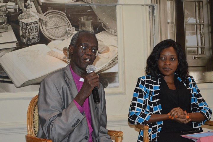EACC Chair, Rt. Archbishop Eliud Wabukala and KAM CEO Phyllis Wakiaga during the Bribery Act Sensitization Seminar in Nairobi