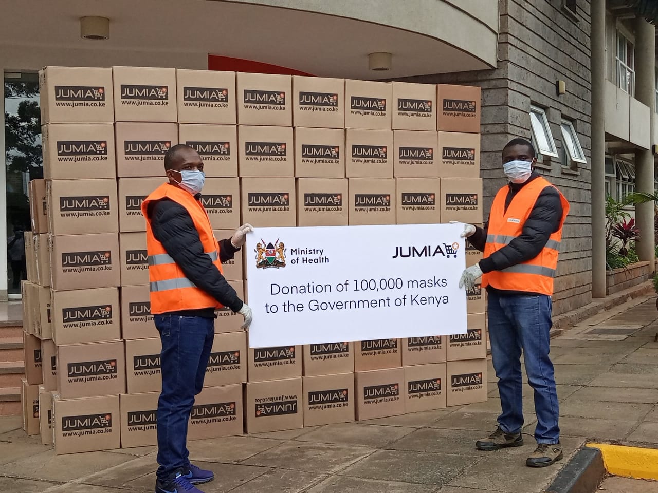 Jumia Kenya Donates 100,000 Face Masks To Help Fight Covid19